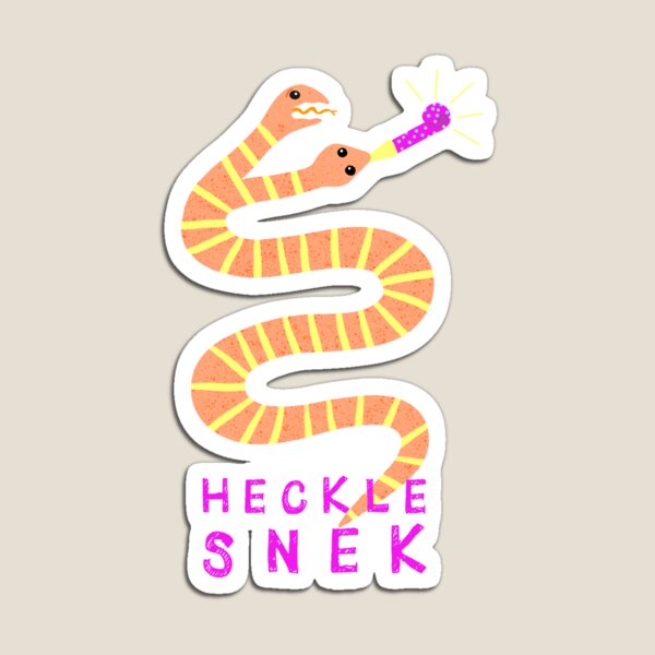Item preview, HECKLE SNEK snake prank joker designed and sold by OK SKETCHY.