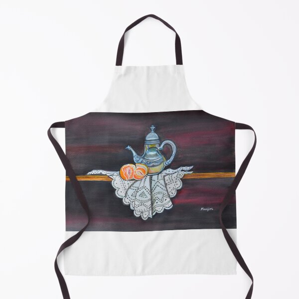 Item preview, Still life with orange and teapot on lace designed and sold by artbymanjiri.