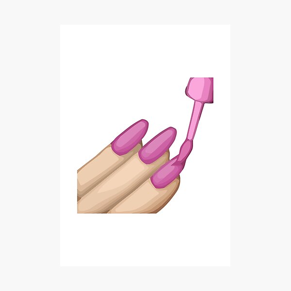 Nail Polish Emoji Photographic Prints Redbubble