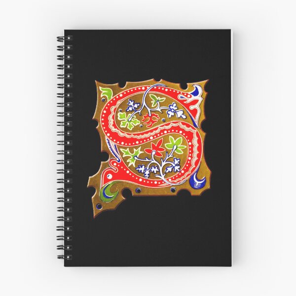 Item preview, Medieval Hand Painted illuminated Letter S  designed and sold by StickerArtwork.
