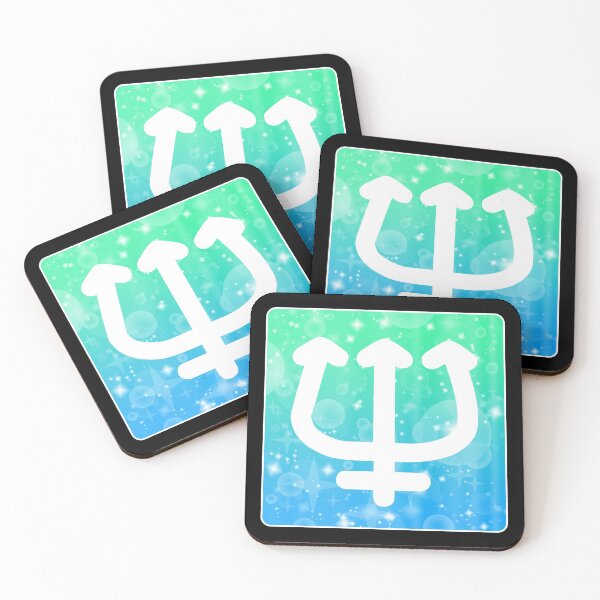 Item preview, Neptune Planet Symbol Square Monogram designed and sold by Bumblefuzzies.