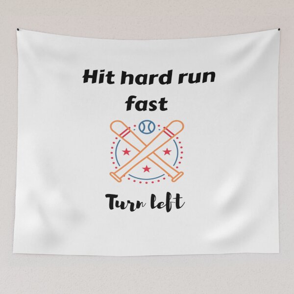Item preview, Hit Hard Run Fast Turn Left designed and sold by chetan786.