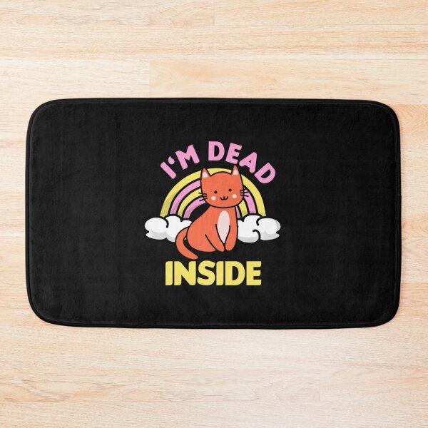 Item preview, Im Dead Inside Cat And Rainbow Happy Sarcastic designed and sold by Konlasa.