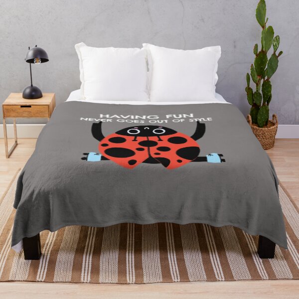 Item preview, Having Fun Never Goes Out of Style Funky and Cute Lady Bug Design designed and sold by Marguerite Faure.