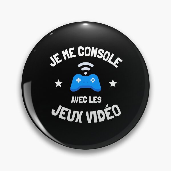 Aperçu de l'œuvre Je me console avec jeux video gamer humour geek créée et vendue par joozybart.