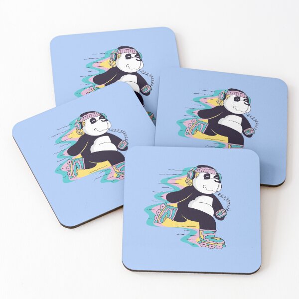 Item preview, Panda bear roller skater designed and sold by DerSenat.