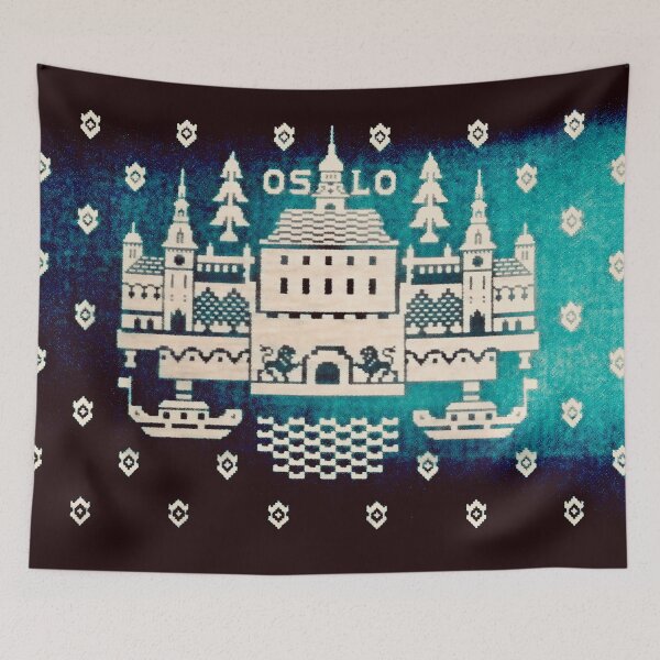 Item preview, Oslo Norway Tapestry Motif designed and sold by Freyas-Eventyr.
