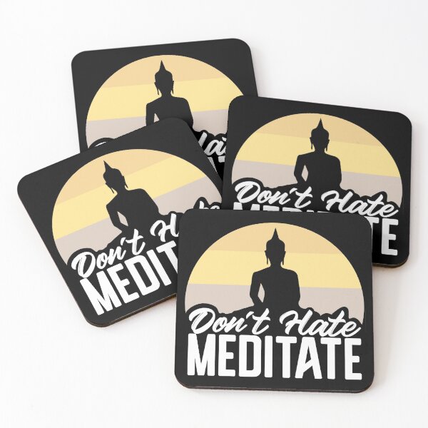 Item preview, don't hate meditate designed and sold by Studio  Six.