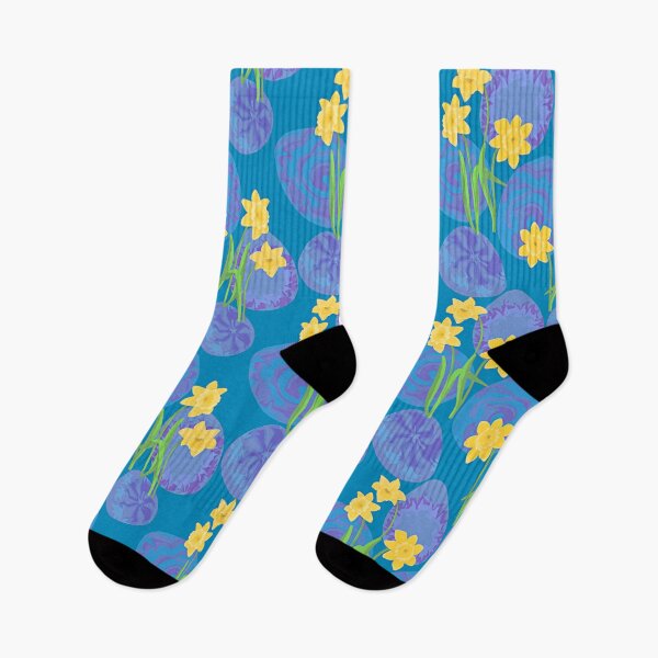 Item preview, Daffodils and eggs blue designed and sold by Amalus-files.
