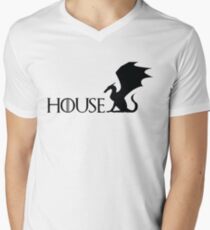 Game of Thrones - Targaryen T-Shirt mit V-Ausschnitt für Männer
