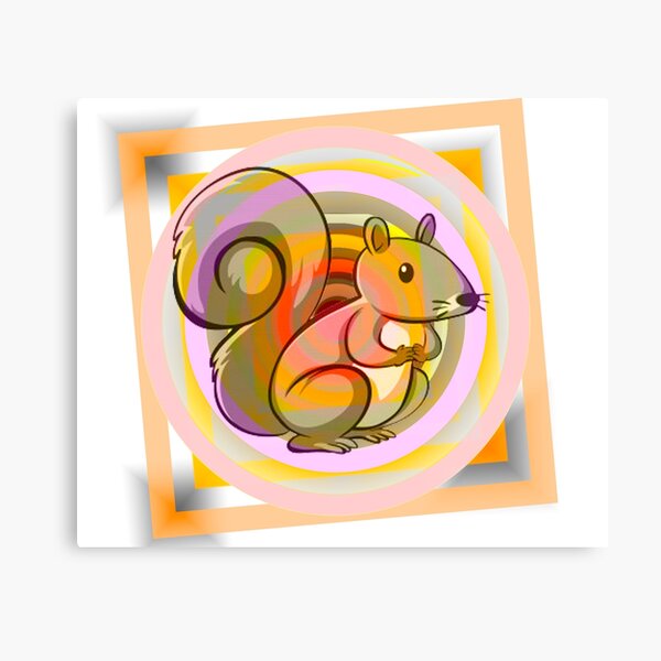 Artissimo Hello Kitty with Squirrel Printed Canvas Art 14" x 11" NEW Artissimo Hello Kitty with Squirrel Printed Canvas Art 14" x 11" NEW