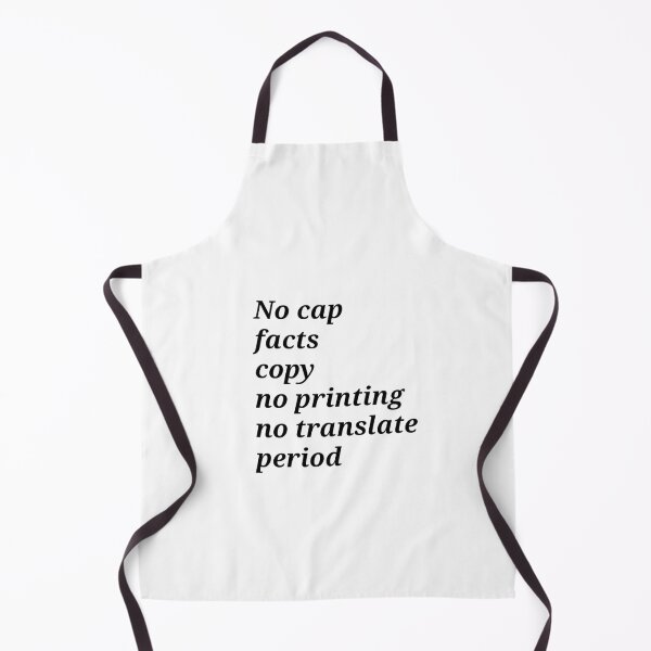 Item preview, No cap facts copy no printing no translate period. designed and sold by RealMuslamic.