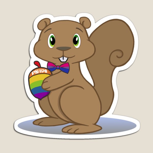Pride Squirrel Magnet