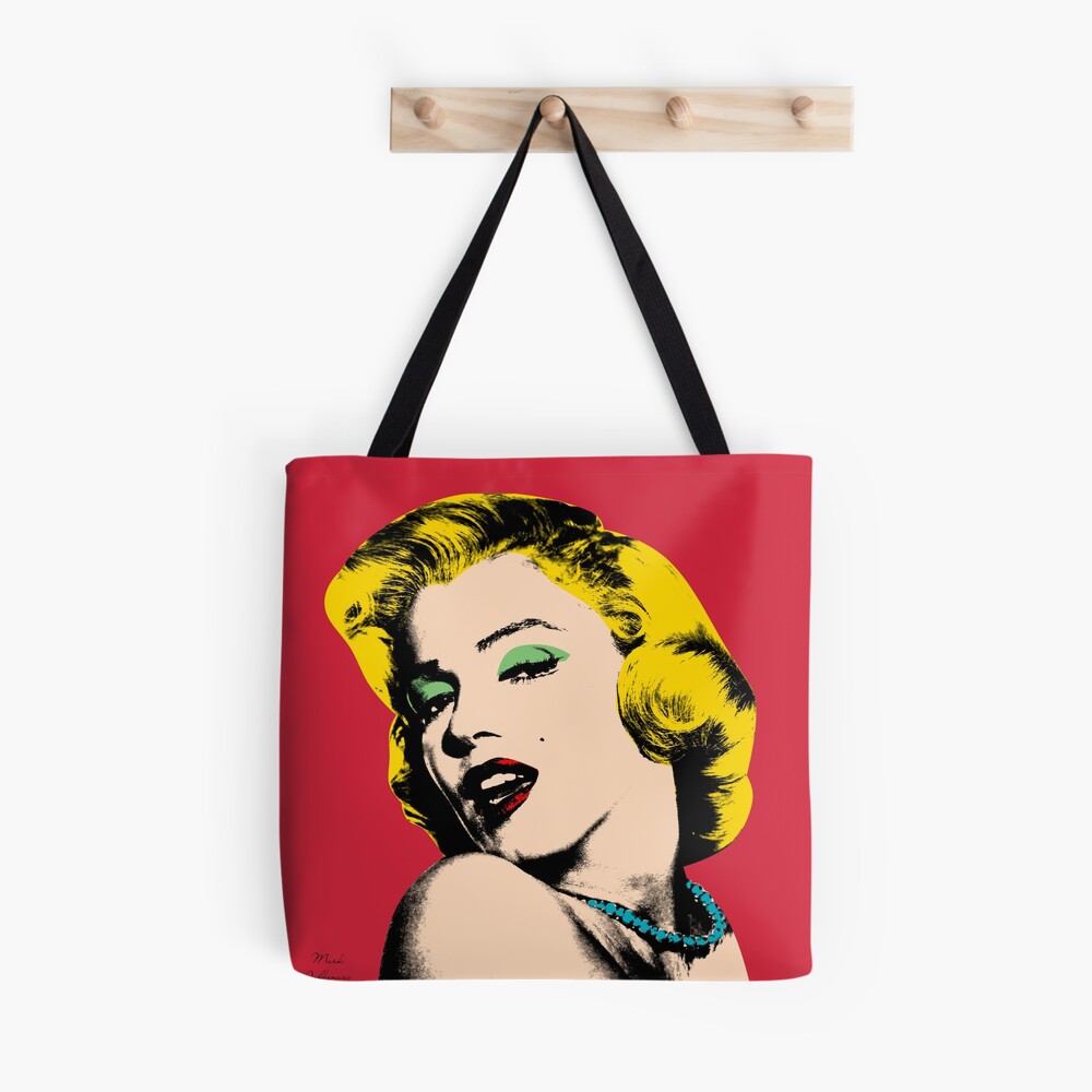 Marilyn Monroe Large Black Tote Bag Handbag Purse & Dust Bag