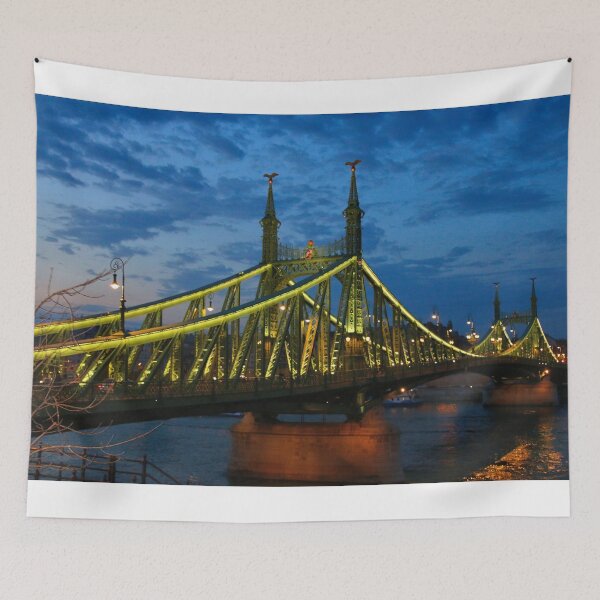 Item preview, Liberty Bridge at night, Budapest, Hungary  designed and sold by FranWest.