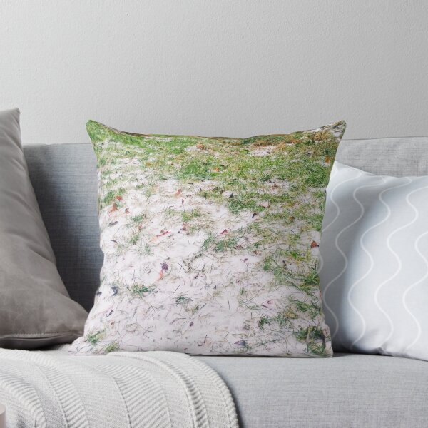 Item preview, Green grass covered with first snow designed and sold by helenkaiy.