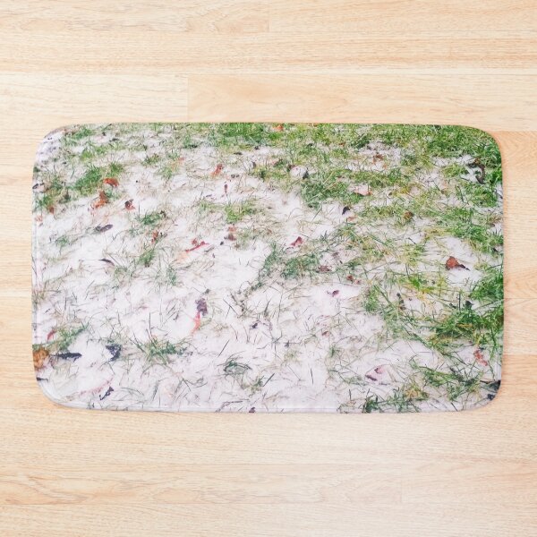 Item preview, Green grass covered with first snow designed and sold by helenkaiy.