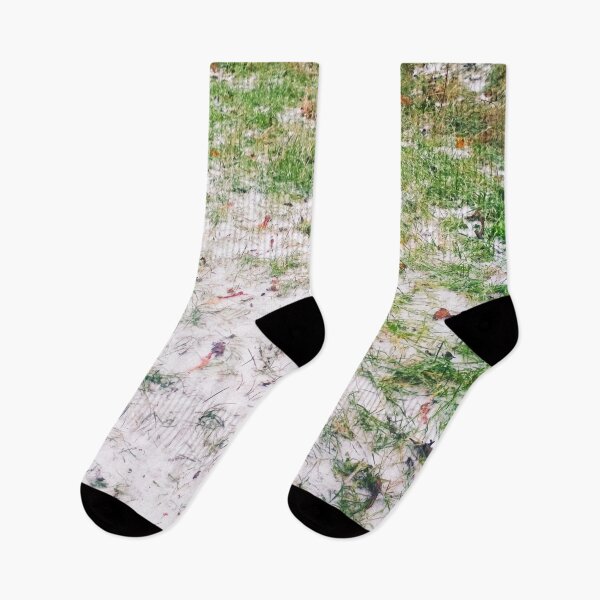 Item preview, Green grass covered with first snow designed and sold by helenkaiy.
