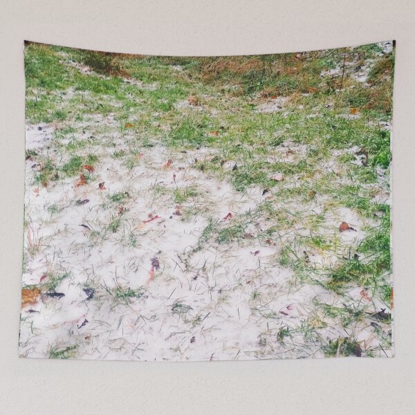 Item preview, Green grass covered with first snow designed and sold by helenkaiy.