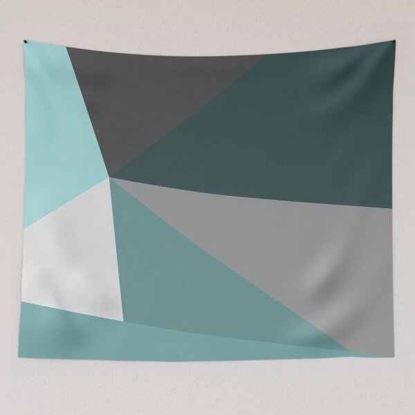 Item preview, Blue Rays, Minimalist Abstract Triangles designed and sold by Little Idiot.