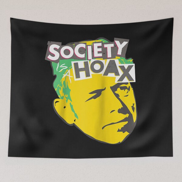 Item preview, Alan Watts Punk Society is a Hoax Raglan Baseball Tee designed and sold by Lukifo-Tender.