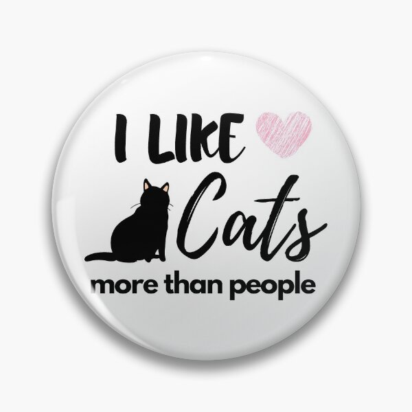 Item preview, I Like Cats More Than People (Black) designed and sold by GiveMePaws.