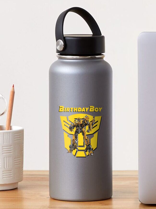 CLEARANCE- Personalized Sport Water Bottle- Transformer Birthday