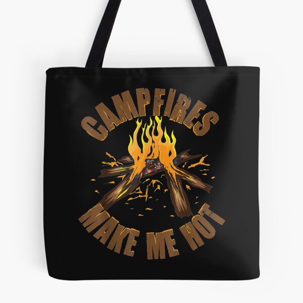Item preview, Campfires Make Me Hot _ Cute Addict Camper Gift T-Shirt designed and sold by Lukifo-Tender.