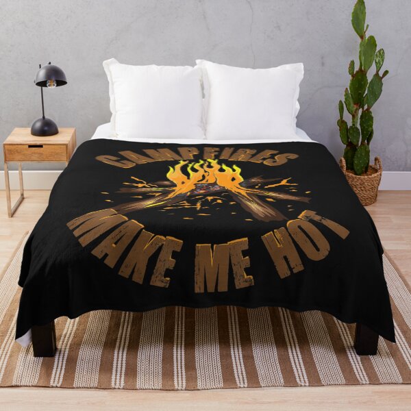 Item preview, Campfires Make Me Hot _ Cute Addict Camper Gift T-Shirt designed and sold by Lukifo-Tender.