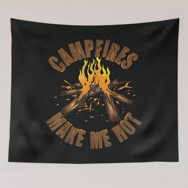 Item preview, Campfires Make Me Hot _ Cute Addict Camper Gift T-Shirt designed and sold by Lukifo-Tender.