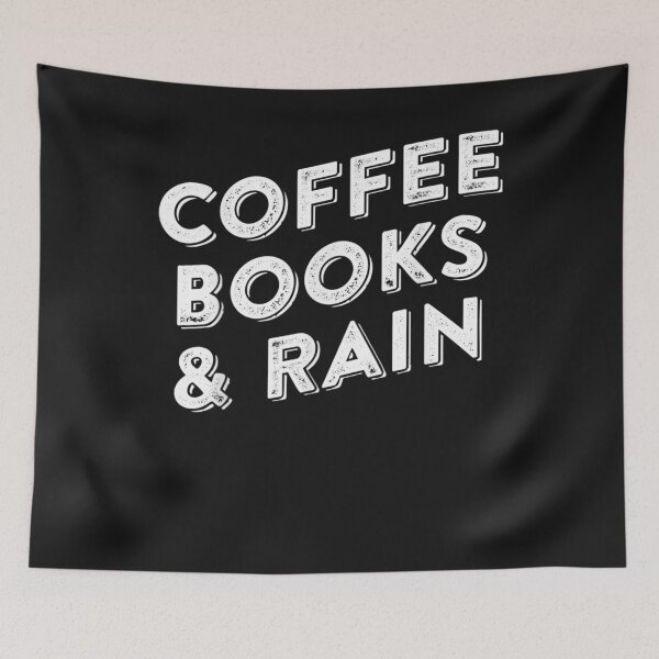 Item preview, Coffee, Books & Rain T-Shirt designed and sold by Lukifo-Tender.