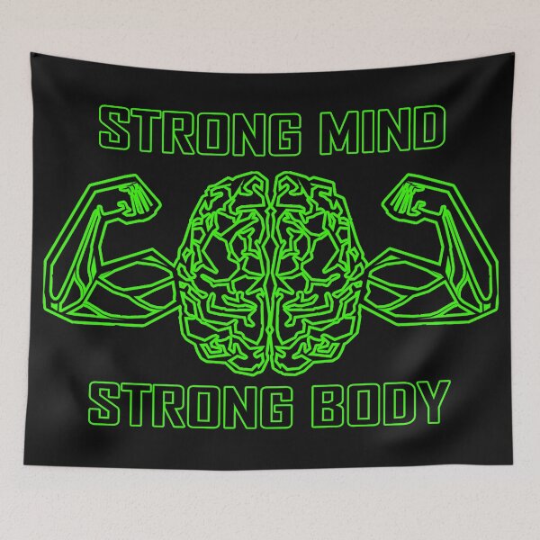 Item preview, Strong Mind Strong Body light green stroke designed and sold by SnowCristal2021.