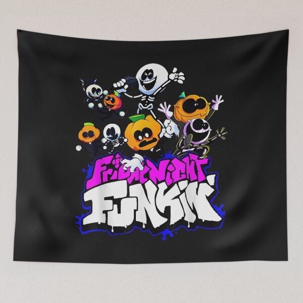 Artikelvorschau, Friday Night Funkin Skid and Pump mode T-Shirt entworfen und verkauft von Lukifo-Tender.