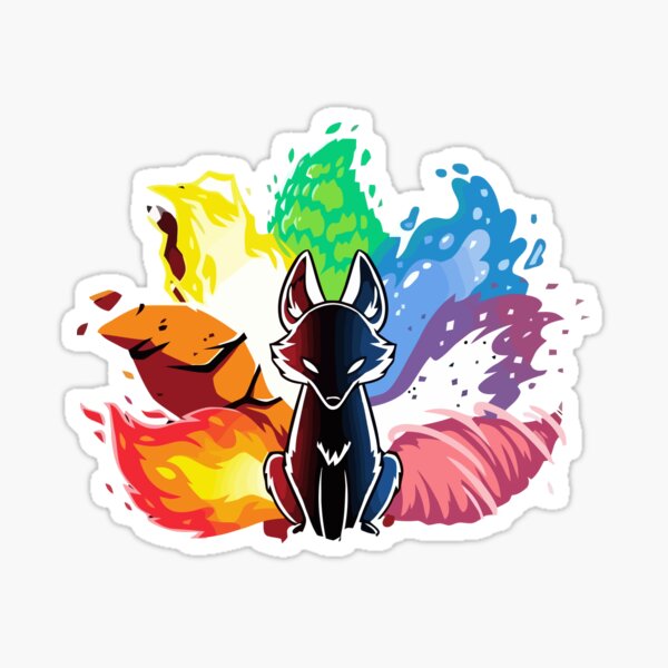 Légende de neuf contes Fox Sticker