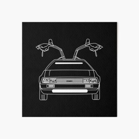 Delorean Art Board Prints Redbubble