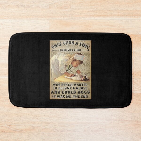 Item preview, Girl Once Upon A Rime There Was A Girl Who Really Wanted To Become Nurse And Loved Dogs Poster designed and sold by normatrina42x.