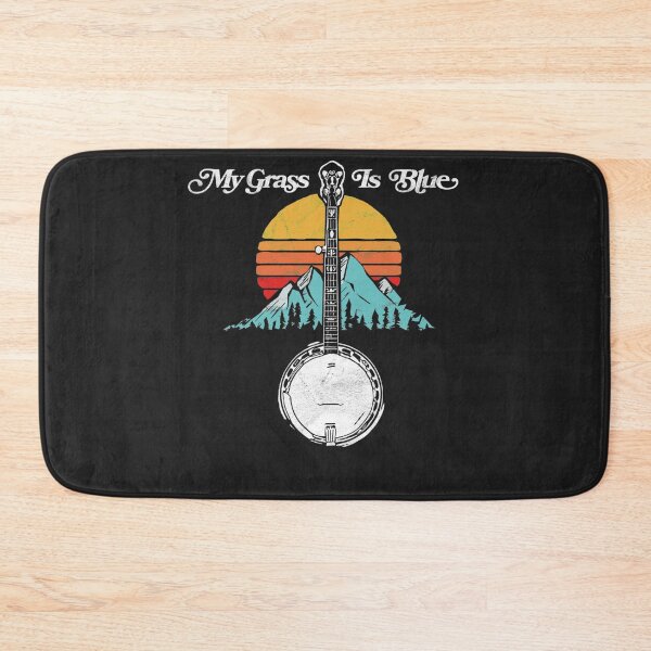 Item preview, My Grass is Blue Retro Rocky Mountain Banjo  designed and sold by LacyOrn.