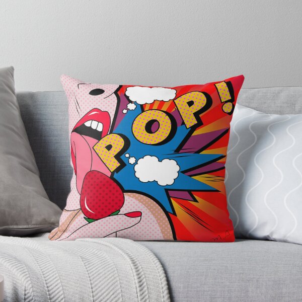 pop art  Throw Pillow