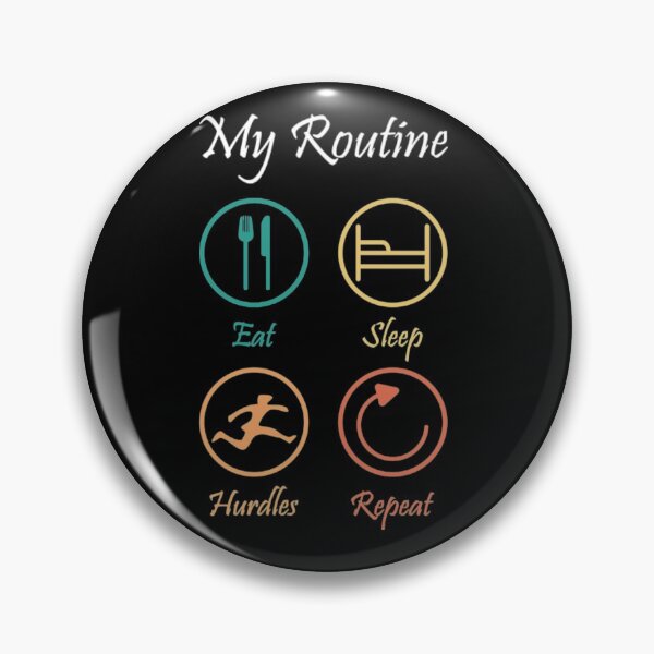 Item preview, Eat Sleep Hurdles Repeat designed and sold by MaeAlfred.