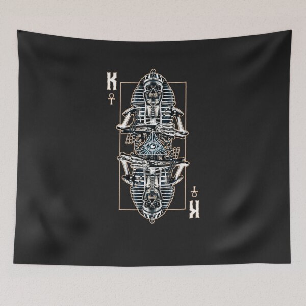 Item preview, King Pharaoh Evil Egyptian Zombie Skull Astrology Tarot Card designed and sold by RyszardWoznia.