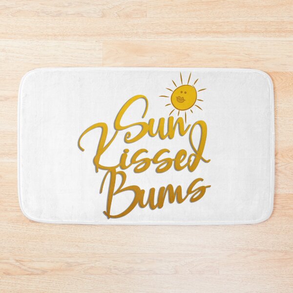 Item preview, Naturists Sun Kissed Bums Nudists Sunbathing Tanning Slogan designed and sold by NaturistGifts.