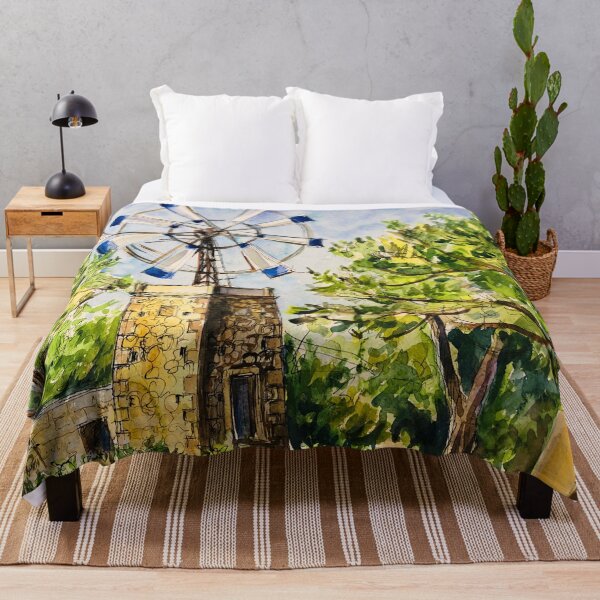 Item preview, Ibiza countryside, old windmill designed and sold by Tuomiartwork.