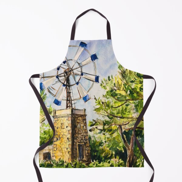 Item preview, Ibiza countryside, old windmill designed and sold by Tuomiartwork.