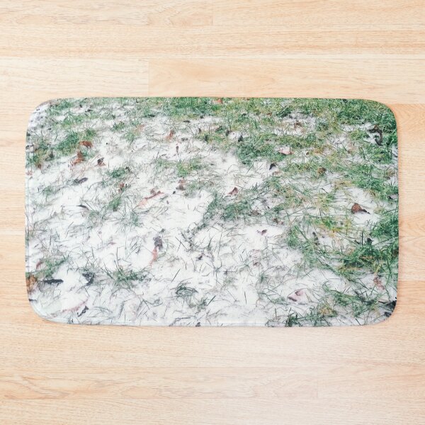 Item preview, Green grass covered with first snow designed and sold by helenkaiy.