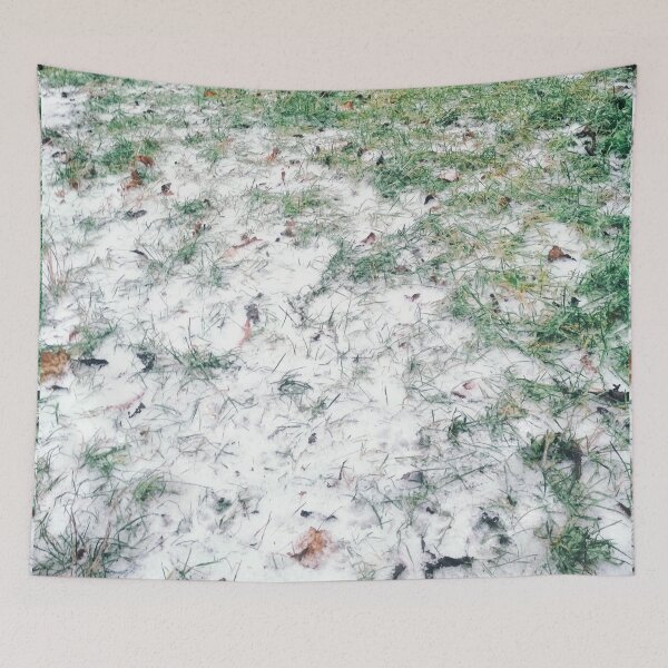 Item preview, Green grass covered with first snow designed and sold by helenkaiy.