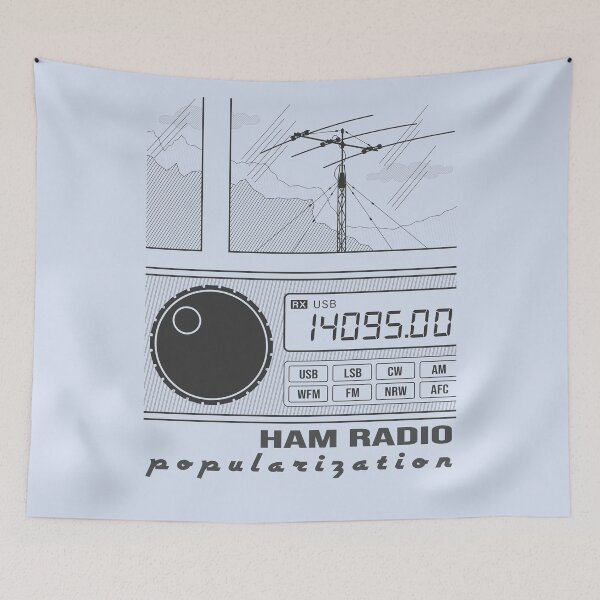 Item preview, HAM Radio Popularization (dark-grey lines) designed and sold by tuzlay.