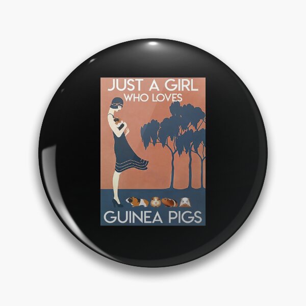 Item preview, Just A Girl Who Loves Guinea Pigs Poster designed and sold by normatrina42x.