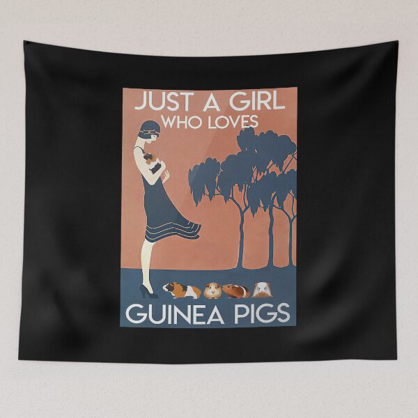 Item preview, Just A Girl Who Loves Guinea Pigs Poster designed and sold by normatrina42x.