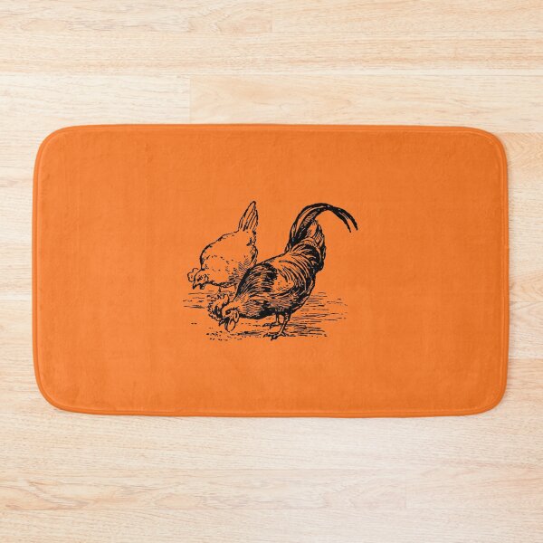 Item preview, Two Chickens on Orange designed and sold by katiekendall.