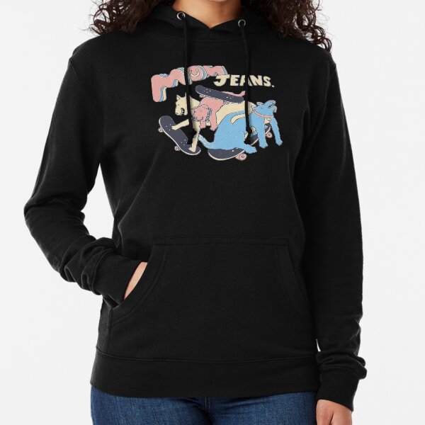 sweatshirt with mom jeans